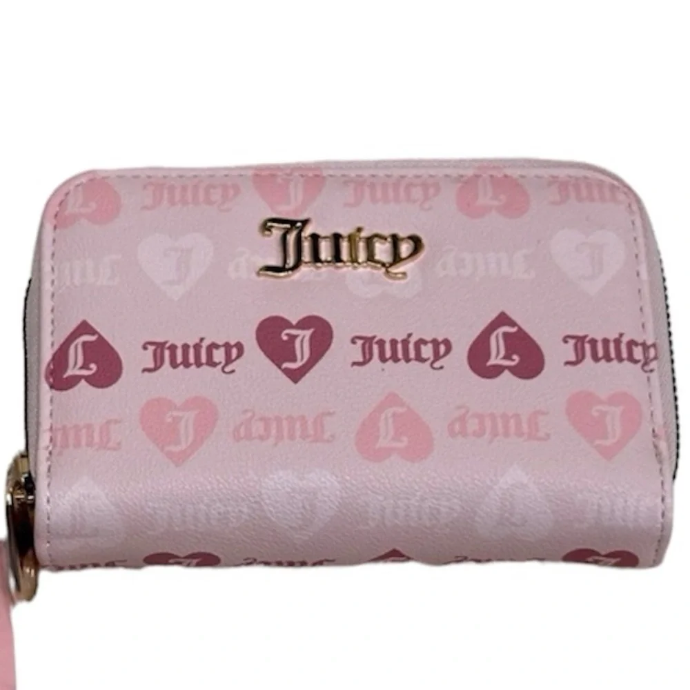 NWT Juicy Couture Pink wallet large double zip compartment $39